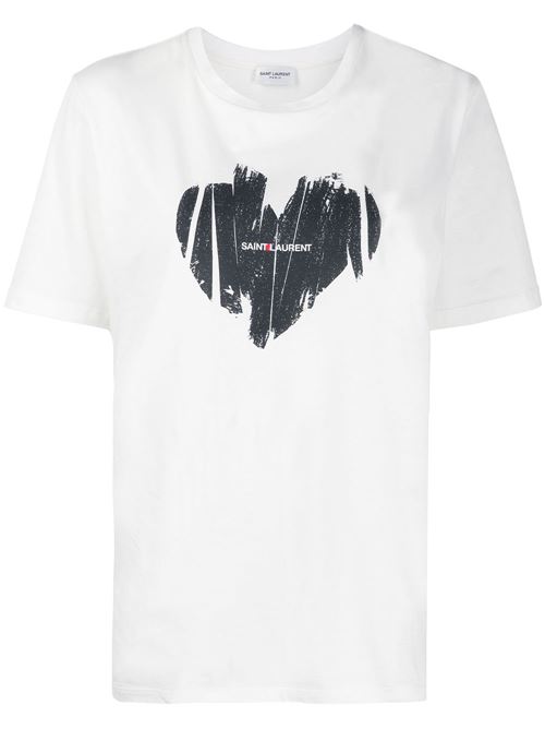 White T-shirt from Saint Laurent SAINT LAURENT | 615522YBSO29744